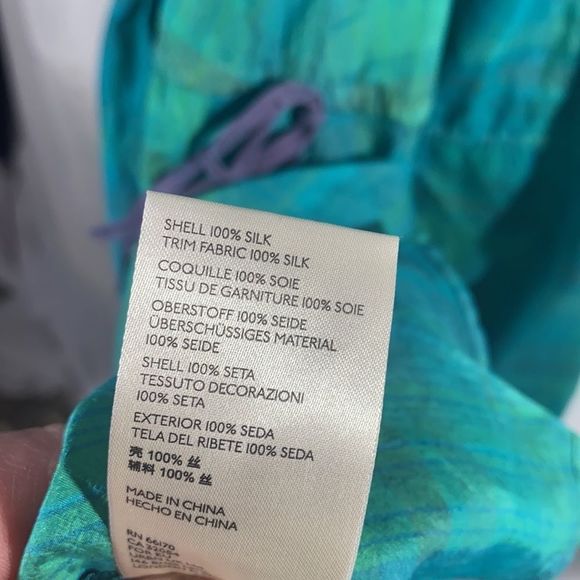 FREE PEOPLE TATTERSALL GREEN SEA BLUE SILK MAXI DRESS NWT NEW MEDIUM - Picture 10 of 14